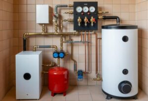 grupa pompowa z mieszaczem do podłogówki